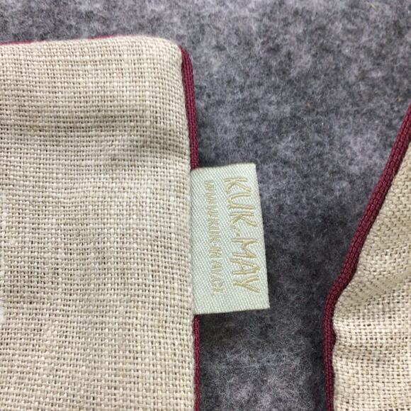 Kuk May Pillow Shams Abstract Purple Embroidered 20 x 20‎ Set Of 2 NWT 24 x 19 - Picture 6 of 12